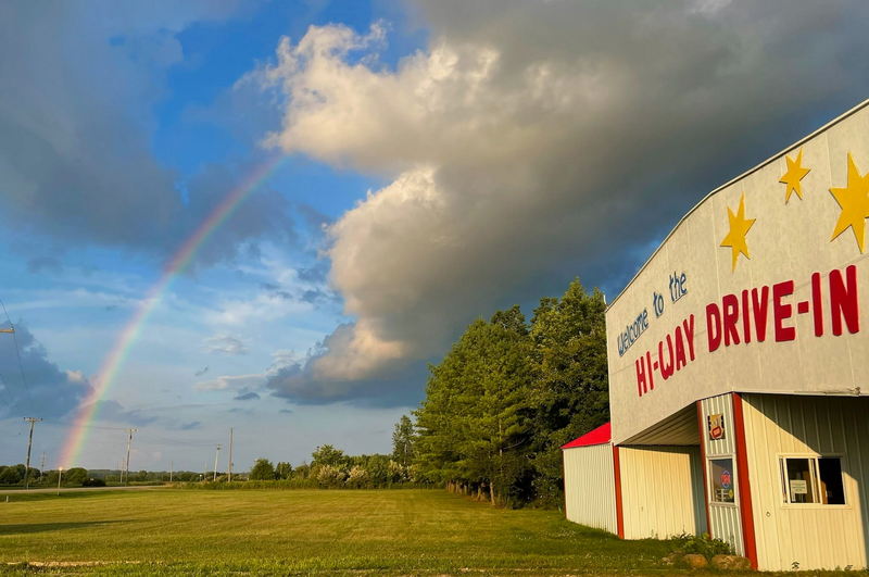 Hi-Way Drive-In Theatre - Rainbow Near The Hi-Way From Facebook